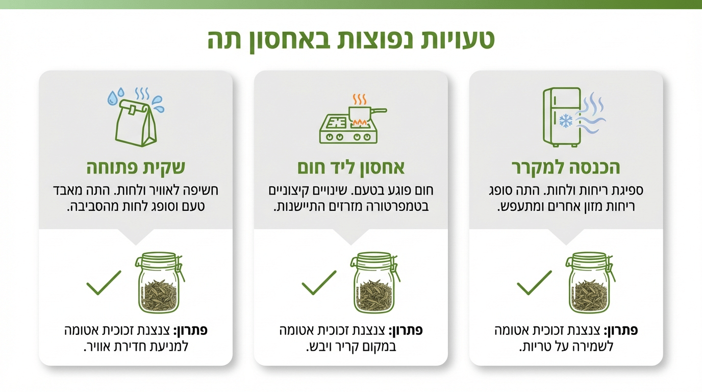 צנצנות אטומות לאחסון נכון של חליטות צמחים