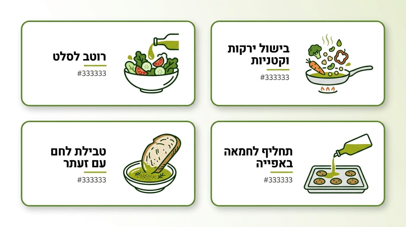 שילוב שמן זית בשגרה יומית נכונה לבריאות הלב