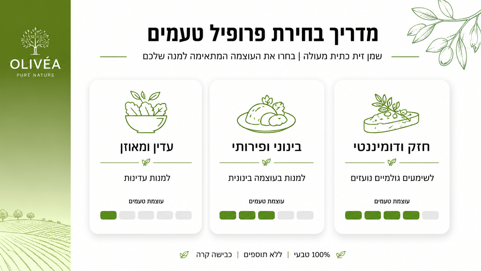7 כללי אצבע לבחירת שמן זית כבישה קרה איכותי