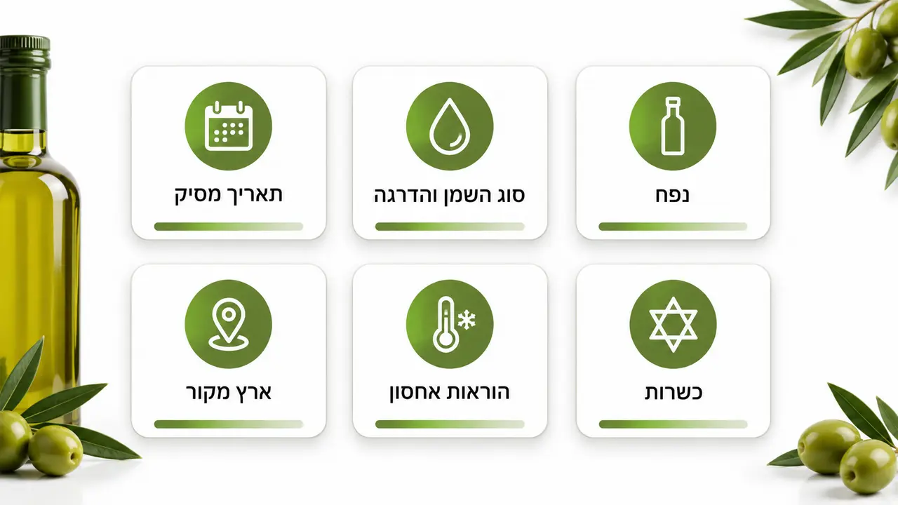 בדיקת תווית שמן זית בהזמנות ארגוניות גדולות